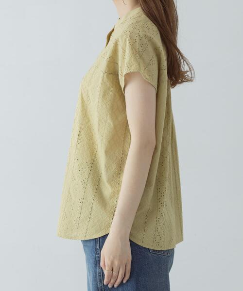 URBAN RESEARCH Sonny Label(アーバンリサーチサニーレーベル)の「『WEB限定』バンドカラーコットンレースシャツ(シャツ/ブラウス・レディース・アイボリー/ブラック/ブルー/グリーン系その他・FREE)」の19枚目の写真