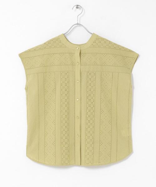 URBAN RESEARCH Sonny Label(アーバンリサーチサニーレーベル)の「『WEB限定』バンドカラーコットンレースシャツ(シャツ/ブラウス・レディース・アイボリー/ブラック/ブルー/グリーン系その他・FREE)」の21枚目の写真