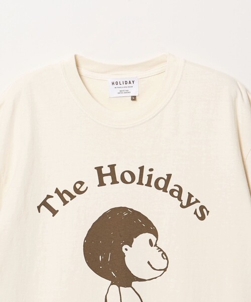 HOLIDAY BOILEAU（ホリディボワロ）の「【別注】＜HOLIDAY BOILEAU＞ ゴリラ プリント Tシャツ（Tシャツ/カットソー・メンズ・ナチュラル/クリーム/レッド・M/L/XL）」の12枚目の写真