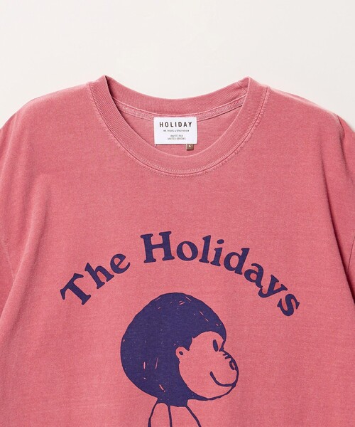 HOLIDAY BOILEAU（ホリディボワロ）の「【別注】＜HOLIDAY BOILEAU＞ ゴリラ プリント Tシャツ（Tシャツ/カットソー・メンズ・ナチュラル/クリーム/レッド・M/L/XL）」の9枚目の写真