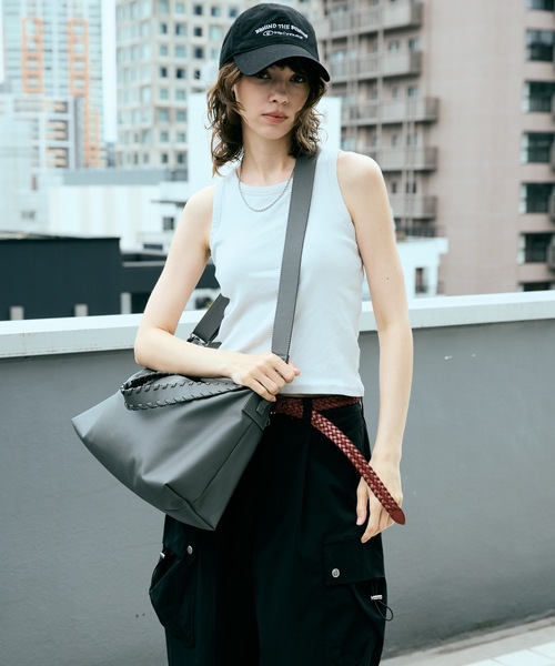 cii（シー）の「【UNISEX】 One Handle Shoulder Bag / 2WAYワンハンドルショルダーバッグ（ショルダーバッグ・メンズ・チャコールグレー/ダークブラウン/ライトグリーン/ブラック/ブルー・FREE）」の14枚目の写真