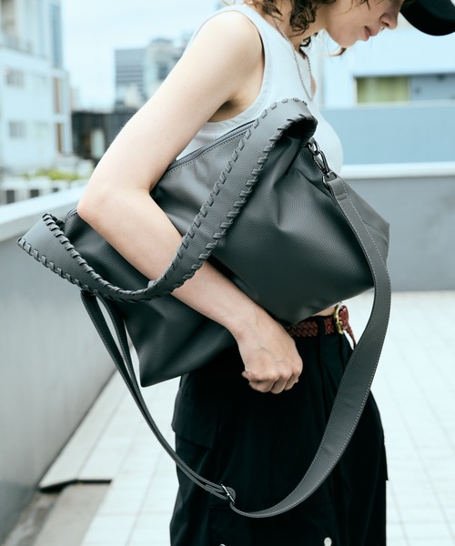 cii（シー）の「【UNISEX】 One Handle Shoulder Bag / 2WAYワンハンドルショルダーバッグ（ショルダーバッグ・メンズ・チャコールグレー/ダークブラウン/ライトグリーン/ブラック/ブルー・FREE）」の20枚目の写真