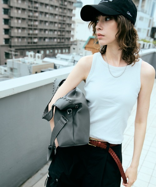 cii（シー）の「【UNISEX】 One Handle Shoulder Bag / 2WAYワンハンドルショルダーバッグ（ショルダーバッグ・メンズ・チャコールグレー/ダークブラウン/ライトグリーン/ブラック/ブルー・FREE）」の21枚目の写真