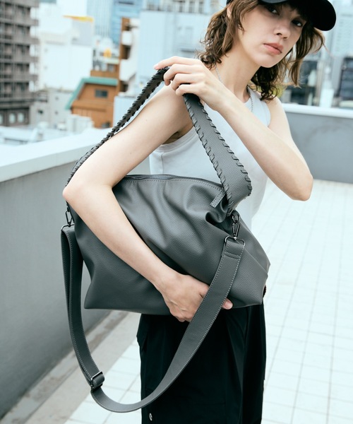 cii（シー）の「【UNISEX】 One Handle Shoulder Bag / 2WAYワンハンドルショルダーバッグ（ショルダーバッグ・メンズ・チャコールグレー/ダークブラウン/ライトグリーン/ブラック/ブルー・FREE）」の22枚目の写真