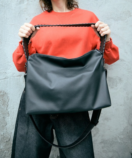 cii（シー）の「【UNISEX】 One Handle Shoulder Bag / 2WAYワンハンドルショルダーバッグ（ショルダーバッグ・メンズ・チャコールグレー/ダークブラウン/ライトグリーン/ブラック/ブルー・FREE）」の8枚目の写真