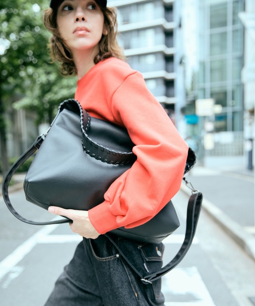 cii（シー）の「【UNISEX】 One Handle Shoulder Bag / 2WAYワンハンドルショルダーバッグ（ショルダーバッグ・メンズ・チャコールグレー/ダークブラウン/ライトグリーン/ブラック/ブルー・FREE）」の13枚目の写真