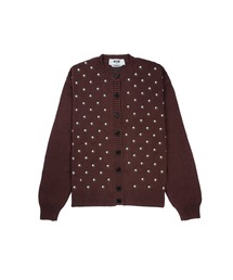 美品 エムエスジーエム 長袖ニットカーディガン レディース SIZE XS MSGM エムエスジーエムMSGM ウールカシミヤロゴワンポイント刺繍ニット