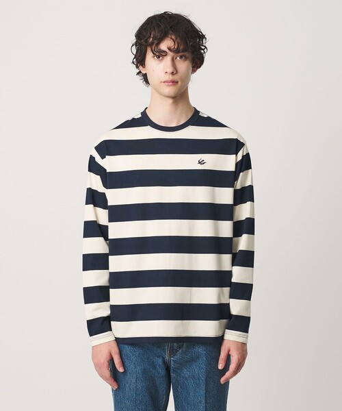 HOLIDAY BOILEAU(ホリディボワロ)の「【別注】<HOLIDAY BOILEAU>ボーダー ロングスリーブ Tシャツ(Tシャツ/カットソー・メンズ・グレー系/ネイビー・L/M)」の14枚目の写真