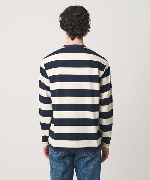 HOLIDAY BOILEAU(ホリディボワロ)の「【別注】<HOLIDAY BOILEAU>ボーダー ロングスリーブ Tシャツ(Tシャツ/カットソー・メンズ・グレー系/ネイビー・L/M)」の16枚目の写真