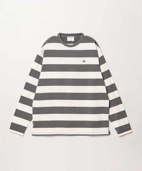 HOLIDAY BOILEAU(ホリディボワロ)の「【別注】<HOLIDAY BOILEAU>ボーダー ロングスリーブ Tシャツ(Tシャツ/カットソー・メンズ・グレー系/ネイビー・L/M)」の17枚目の写真