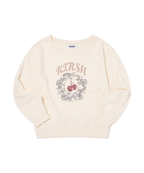 KIRSH（キルシー）の「ヴィンテージグラフィックオフショルダースウェットシャツ[アイボリー]（スウェット・レディース・その他・1）」の2枚目の写真