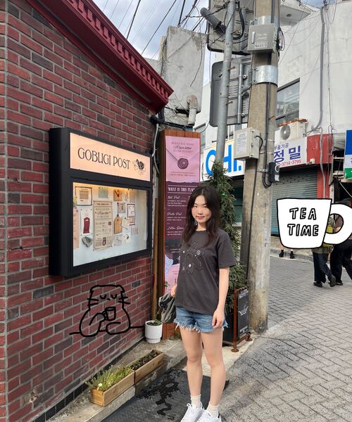 AWESOME STUDIO(オーサムスタジオ)の「フラワーパッチワーク半袖Tシャツチャコール(Tシャツ/カットソー・レディース・チャコール・FREE)」の9枚目の写真