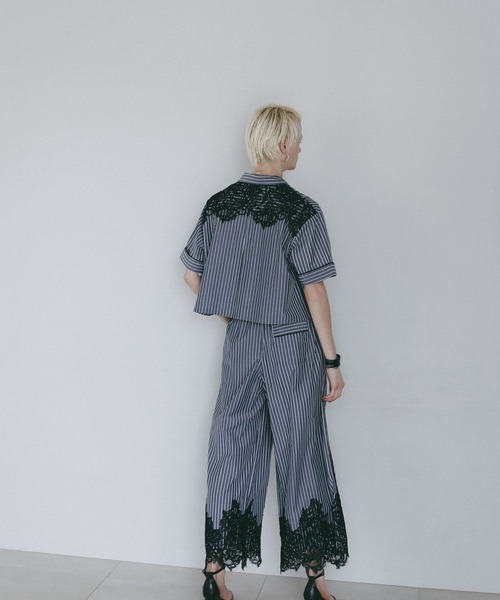 BAYFLOW(ベイフロー)の「【EF(エフ)】レースパジャマシャツ(WOMEN)(シャツ/ブラウス・レディース・ブラック/ライトブルー・FREE)」の13枚目の写真