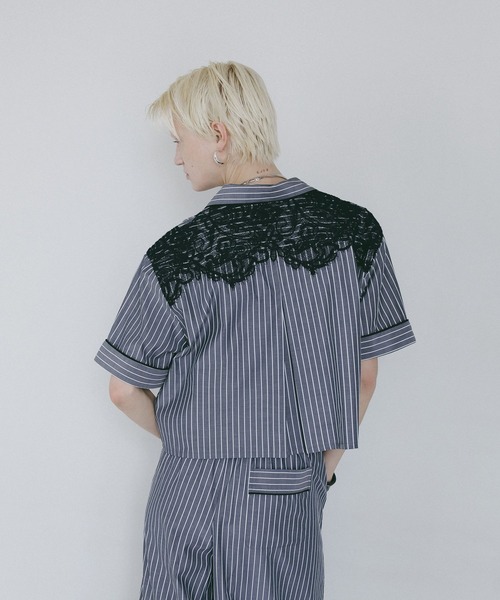 BAYFLOW(ベイフロー)の「【EF(エフ)】レースパジャマシャツ(WOMEN)(シャツ/ブラウス・レディース・ブラック/ライトブルー・FREE)」の19枚目の写真