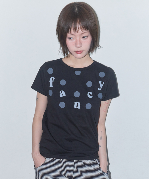 FANCY CLUB(ファンシークラブ)の「ドットフェイドファンシーティー (ブラック) F25QB129(Tシャツ/カットソー・レディース・その他・ONE SIZE)」の2枚目の写真