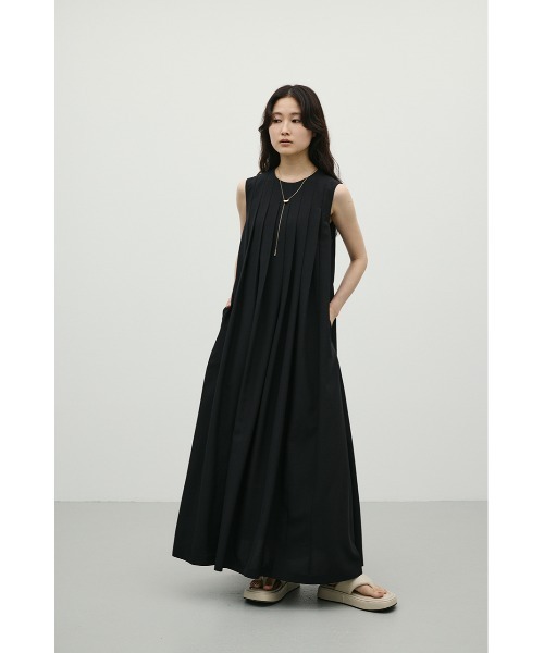 STYLEMIXER(スタイルミキサー)の「ワイドプリーツワンピース(ワンピース・レディース・ホワイト/サックスブルー/ブラック・MEDIUM/SMALL)」の22枚目の写真