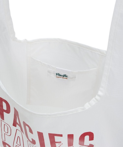 Pacific GOLF CLUB（パシフィックゴルフクラブ）の「TRIPLE PACIFIC LOGO UTILITY TOTE BAG（エコバッグ/サブバッグ・メンズ・ホワイト・FREE）」の3枚目の写真