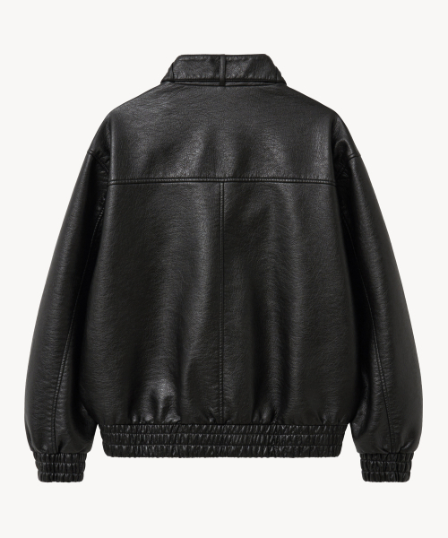 VTWO(ブイツー)の「8302 ウォッシングレザーブルゾン (ブラック)(ライダースジャケット・メンズ・その他・LARGE/MEDIUM)」の2枚目の写真