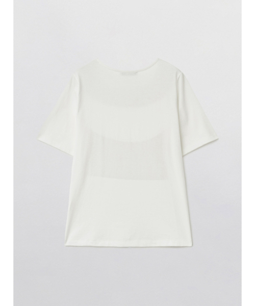 PEEVES PEEVES(フィブス フィブス)の「Curved Bib T-Shirt / Ivory(Tシャツ/カットソー・レディース・その他・OS)」の2枚目の写真