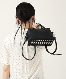 style code（スタイルコード）の「ZOZO限定【STYLE CODE/スタイルコード】シボレザー調 ショルダー スタッズバッグ（ショルダーバッグ）」