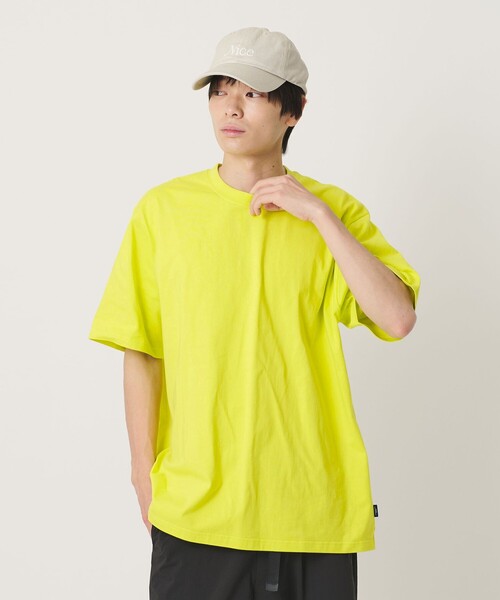 <NICE WEATHER> Solid Short Sleeve Sleeve T-shirt — однотонная футболка с коротким рукавом