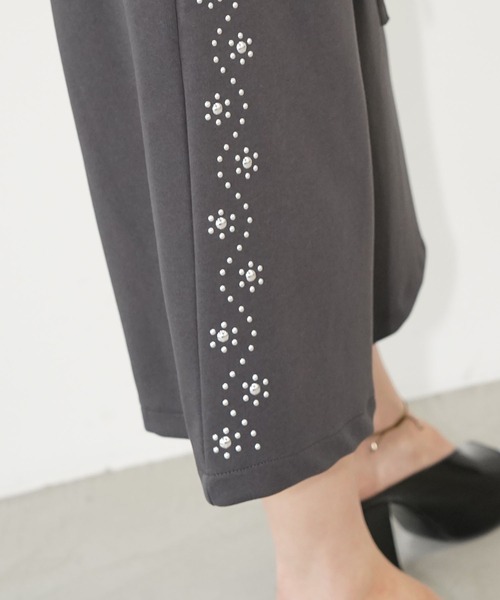 chuclla(チュクラ)の「ダブルウエストレースハーフパンツ chw26s340(その他パンツ・レディース・ホワイト/グレー・L/M)」の8枚目の写真