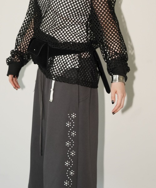 chuclla(チュクラ)の「ダブルウエストレースハーフパンツ chw26s340(その他パンツ・レディース・ホワイト/グレー・L/M)」の13枚目の写真