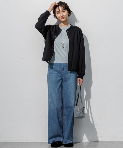23区 S(ニジュウサンクチイサイサイズ)の「オータムメタリック パフスリーブ ニット Tシャツ(ニット/セーター・レディース・ピンク系/ライトグリーン系/ゴールド系/シルバー系・32)」の17枚目の写真