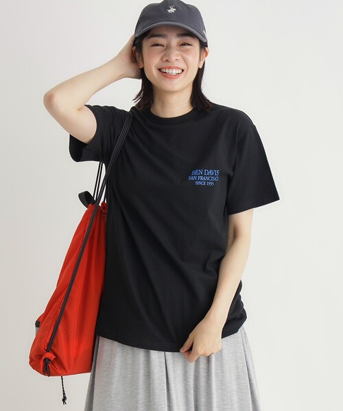 BEN DAVIS(ベンデイビス)の「グラフィックTシャツ(Tシャツ/カットソー・レディース・レッド系2/ブラック系/ホワイト系1・05/04)」の9枚目の写真