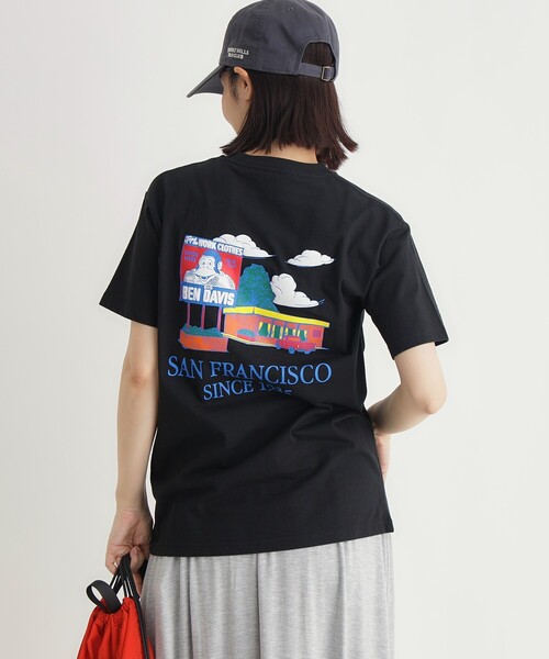 BEN DAVIS(ベンデイビス)の「グラフィックTシャツ(Tシャツ/カットソー・レディース・レッド系2/ブラック系/ホワイト系1・05/04)」の11枚目の写真