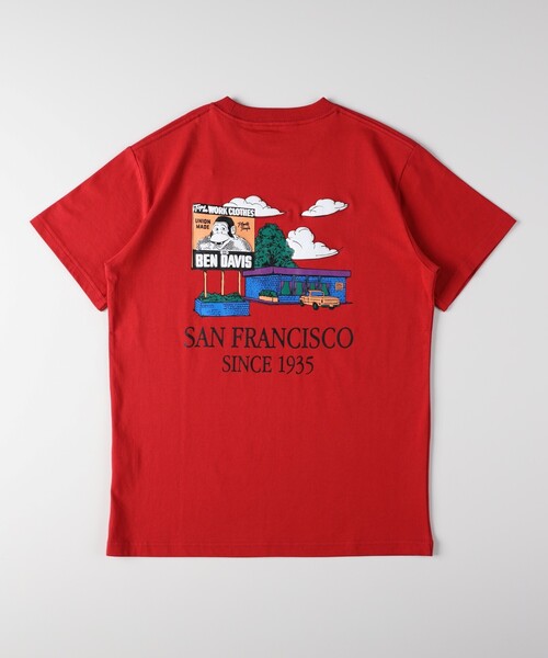 BEN DAVIS(ベンデイビス)の「グラフィックTシャツ(Tシャツ/カットソー・レディース・レッド系2/ブラック系/ホワイト系1・05/04)」の19枚目の写真