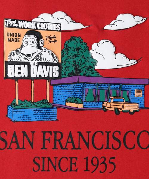 BEN DAVIS(ベンデイビス)の「グラフィックTシャツ(Tシャツ/カットソー・レディース・レッド系2/ブラック系/ホワイト系1・05/04)」の20枚目の写真