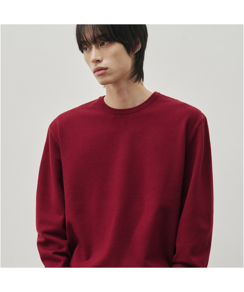 ALYSS（アリス）の「クラウドタッチラウンドクロップニット[5COLOR]（ニット/セーター・メンズ・ブラック/ブラウン/グレー/レッド/オートミール/バーガンディー・MEDIUM/LARGE/X-LARGE）」の6枚目の写真