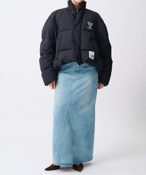 Maison MIHARA YASUHIRO（メゾンミハラヤスヒロ）の「【MIHARAYASUHIRO/ミハラヤスヒロ】ROLL-UP HEM DOWN/ロールアップヘムダウン（ダウンジャケット/コート・レディース・ブラック・36）」の3枚目の写真