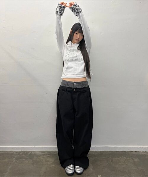 LUVISTRUE（ラヴイズトゥルー）の「EV SKELETON LAYERED PANTS(BLACK)（その他パンツ・レディース・その他・FREE）」の7枚目の写真