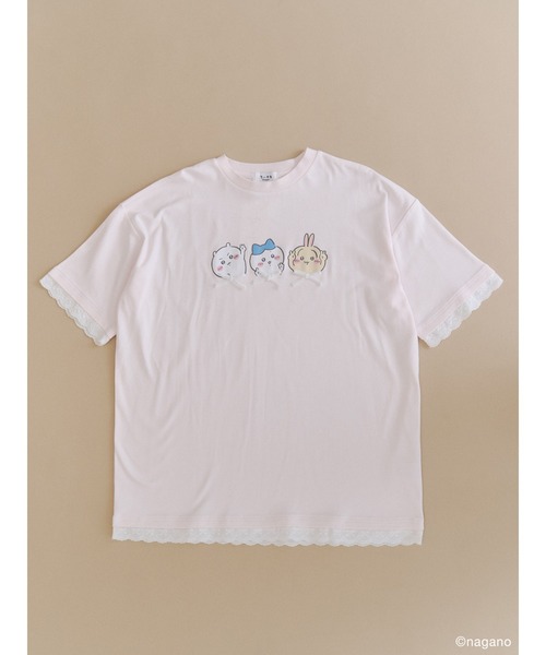 merry jenny(メリージェニー)の「ちいかわリボンTee(Tシャツ/カットソー・レディース・ブルー/ピンク/オフホワイト・FREE)」の18枚目の写真
