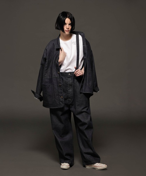 LENO（リノ）の「「LENO / リノ」DENIM JACKET（その他アウター・レディース・ホワイト系3/インディゴブルー・FREE）」の3枚目の写真