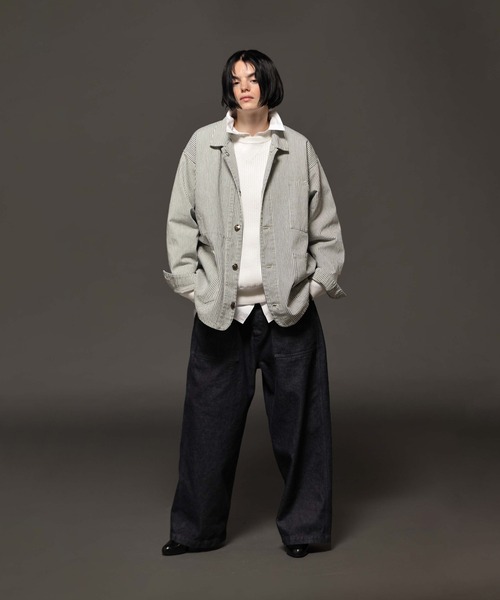 LENO（リノ）の「「LENO / リノ」DENIM JACKET（その他アウター・レディース・ホワイト系3/インディゴブルー・FREE）」の5枚目の写真