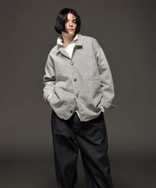 LENO（リノ）の「「LENO / リノ」DENIM JACKET（その他アウター・レディース・ホワイト系3/インディゴブルー・FREE）」の6枚目の写真