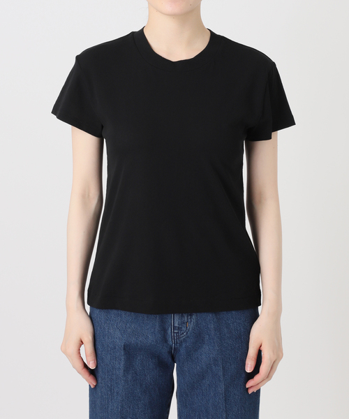 B.C STOCK(ベーセーストック)の「ウォッシャブル / ハイツイストコットンコンパクトT-SH(Tシャツ/カットソー・レディース・ボルドー/ブラック/アイボリー・FREE)」の12枚目の写真