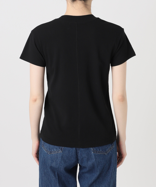 B.C STOCK(ベーセーストック)の「ウォッシャブル / ハイツイストコットンコンパクトT-SH(Tシャツ/カットソー・レディース・ボルドー/ブラック/アイボリー・FREE)」の14枚目の写真