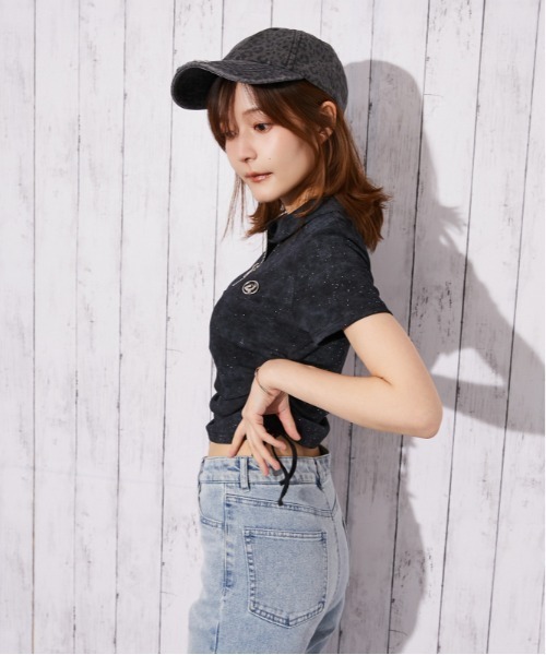 GORGE(ゴージ)の「《襟付きジップ・キラキラドロスト》カットソー/ストリート×カジュアル/春夏/全4色(Tシャツ/カットソー・レディース・ブラック/グリーン/パープル/ベージュ系・F)」の16枚目の写真