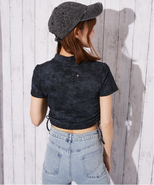 GORGE(ゴージ)の「《襟付きジップ・キラキラドロスト》カットソー/ストリート×カジュアル/春夏/全4色(Tシャツ/カットソー・レディース・ブラック/グリーン/パープル/ベージュ系・F)」の17枚目の写真