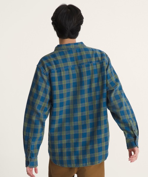 VANS(バンズ)の「LAWSON ビンテージ インディゴ シャツ / Lawson Vintage Indigo LS Shirt VN000U56GRK1(シャツ/ブラウス・メンズ・グリーン・MEDIUM/LARGE/X-LARGE)」の2枚目の写真