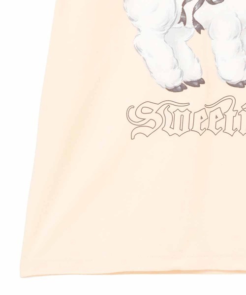 Candy Stripper(キャンディストリッパー)の「SWEETIE SHEEP Tシャツ(Tシャツ/カットソー・レディース・アイボリー/ライトブルー・FREE)」の6枚目の写真