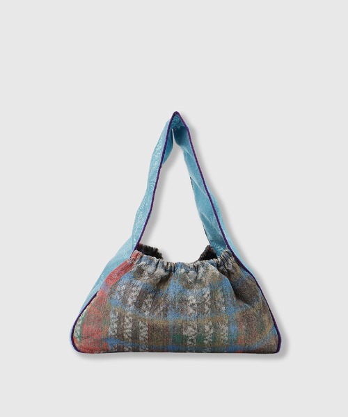 THINGS THAT MATTER(シングス ザット マター)の「【LIMITED FABRIC】DRAWSTRING ONE HANDLE BAG / ドローストリング ワン ハンドル バッグ(ショルダーバッグ・レディース・ブルー/ベージュ/レッド・FREE)」の21枚目の写真