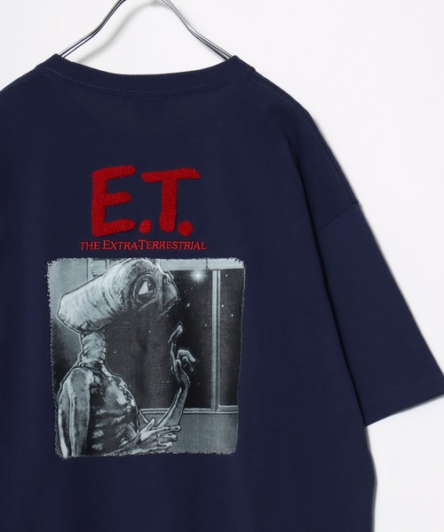 MARUKAWA(マルカワ)の「2026SS E.T/イーティー オーバーサイズ MOVIE フォトプリント 半袖Tシャツ レディース メンズ(Tシャツ/カットソー・メンズ・オフホワイト/ネイビー・M/L/LL)」の5枚目の写真