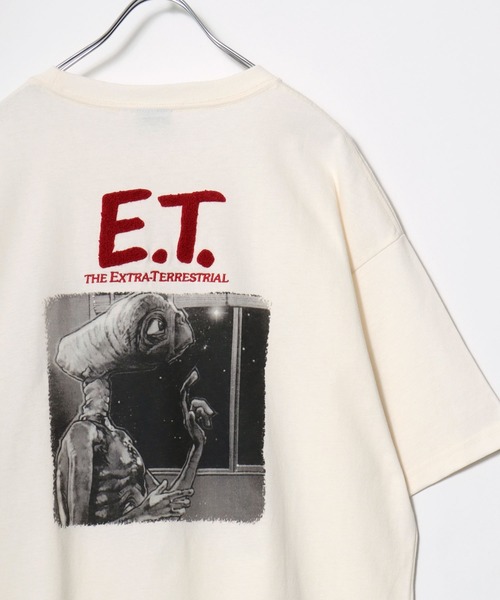 MARUKAWA(マルカワ)の「2026SS E.T/イーティー オーバーサイズ MOVIE フォトプリント 半袖Tシャツ レディース メンズ(Tシャツ/カットソー・メンズ・オフホワイト/ネイビー・M/L/LL)」の4枚目の写真