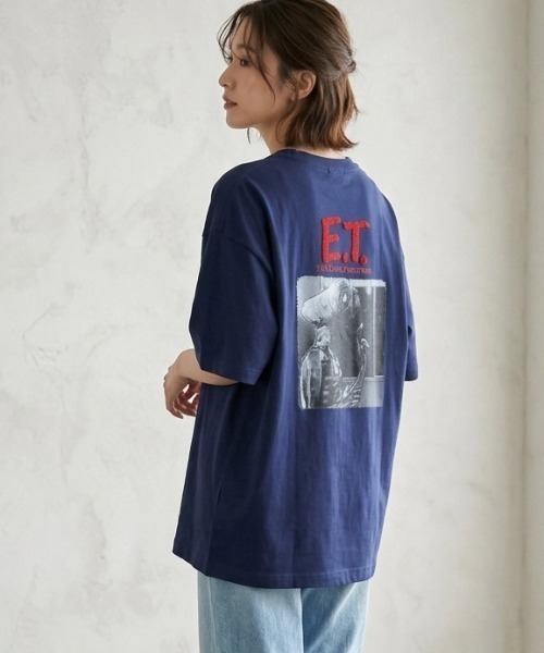 MARUKAWA(マルカワ)の「2026SS E.T/イーティー オーバーサイズ MOVIE フォトプリント 半袖Tシャツ レディース メンズ(Tシャツ/カットソー・メンズ・オフホワイト/ネイビー・M/L/LL)」の16枚目の写真