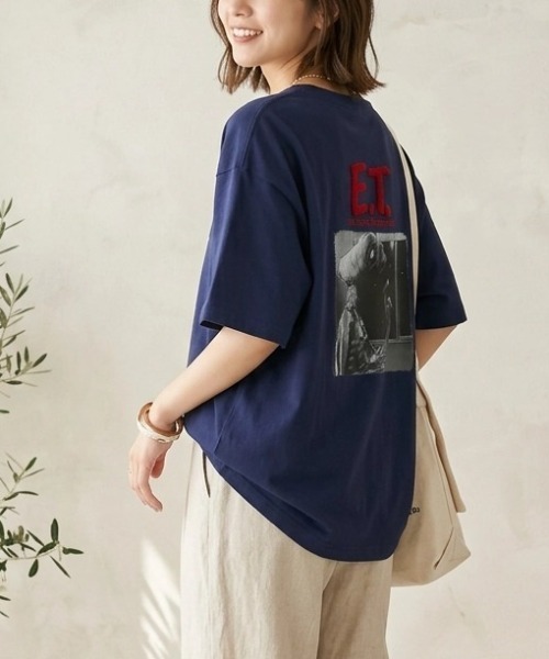MARUKAWA(マルカワ)の「2026SS E.T/イーティー オーバーサイズ MOVIE フォトプリント 半袖Tシャツ レディース メンズ(Tシャツ/カットソー・メンズ・オフホワイト/ネイビー・M/L/LL)」の17枚目の写真